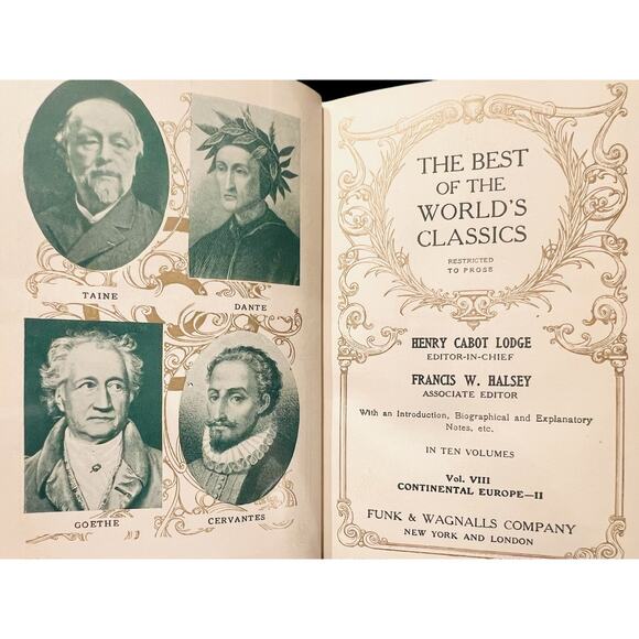 The Best of the World's Classics-Henry Cabot Lodge-1st Editions-1909-Set of 5 - Picture 7 of 12